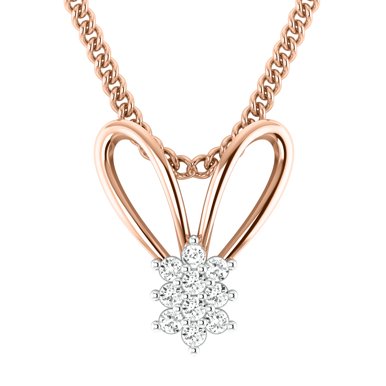 Millie Round Diamond Office Wear Pendant